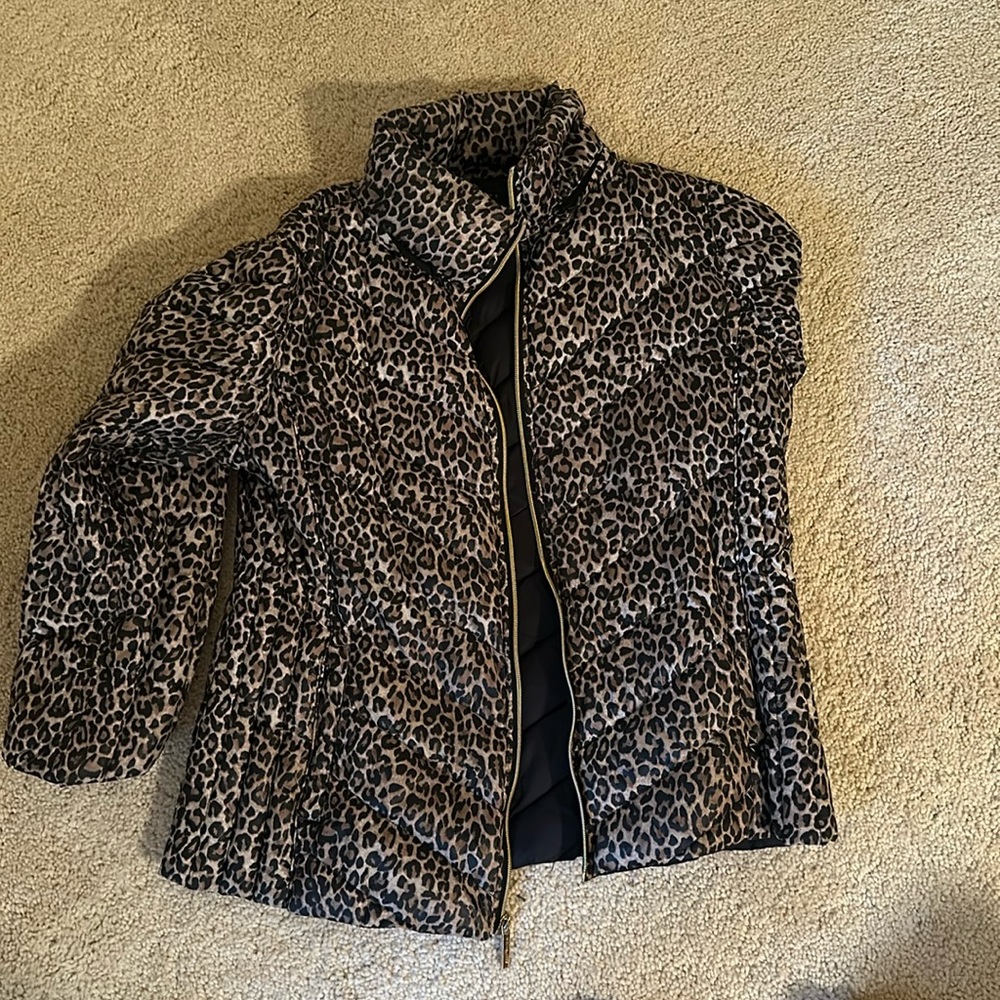 Cheeta puffer coat